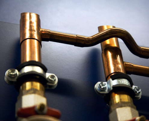 waterslag beugels met rubbere inlage