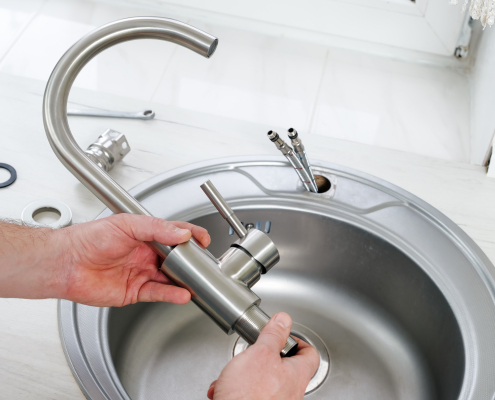 waterslag flexibele aansluiting